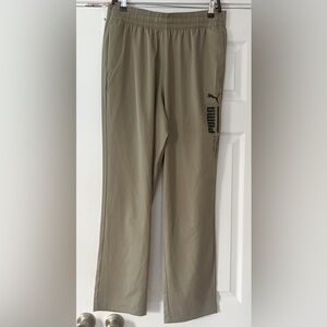 PUMA Lined Up Woven Pants Tan Size‎ Large NWT